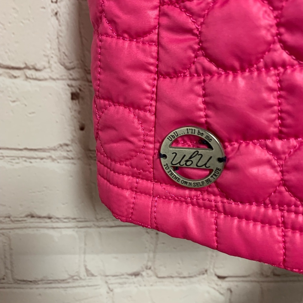 UBU Hot Pink Quilted Floral Jacket Size S 40” - Picture 3 of 10